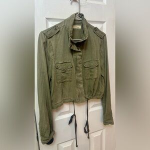 Elan Cropped Utility Jacket, Medium